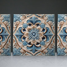 Azulejo Azul Índigo Português Lisboa Decorativo