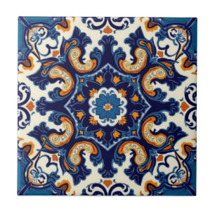 Azulejo Azul Índigo Português Lisboa Talavera