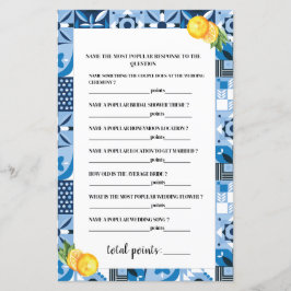 Azulejo azul — Jogos de Chá de panela Lemon Posita