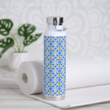 Azulejo Azul Limão Amarelo