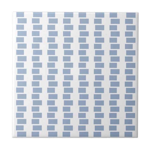Azulejo Azul Listrado Quadrado (Frente)