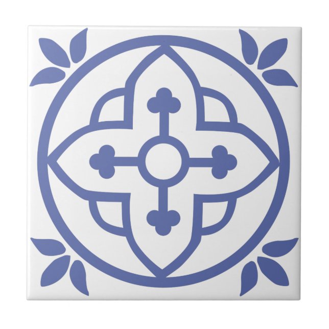 azulejo Azul Marroquino 3 (Frente)