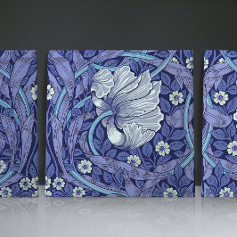 Azulejo Azul Pimpernel Sem Costura 1/2 William Mor