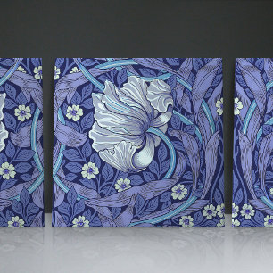 Azulejo Azul Pimpernel Sem Costura 2/2 William Mor