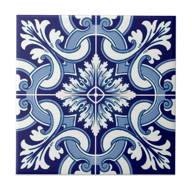 Azulejo azul português (Frente)