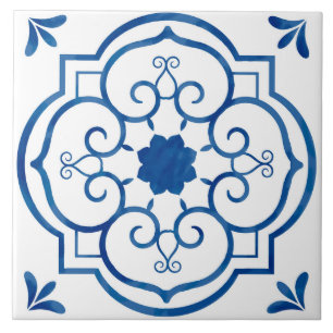 Azulejo azul português