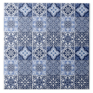 Azulejo Azul Português em Azulejo de Cerâmica