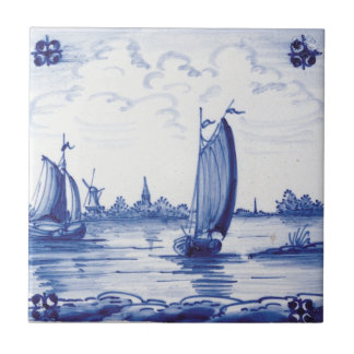 Azulejo azul tradicional holandês
