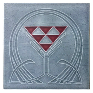 Azulejo Azulejo art nouveau estilo fogo decorativo