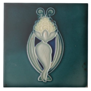 Azulejo Azulejo art nouveau estilo fogo decorativo