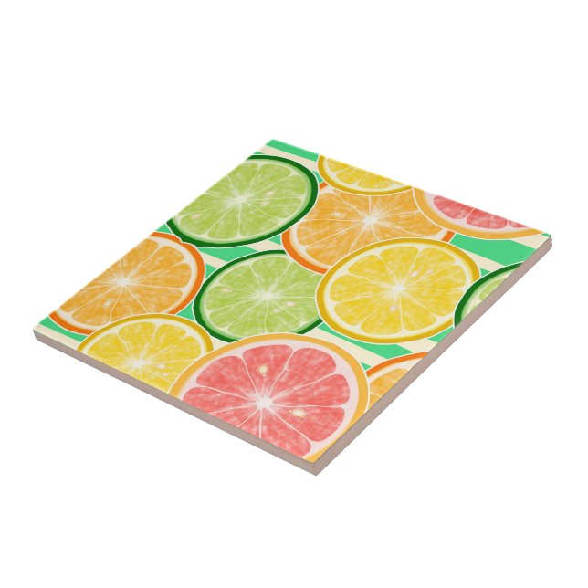 Azulejo/Azulejo cerâmico Trivet-Citrus (Lateral)