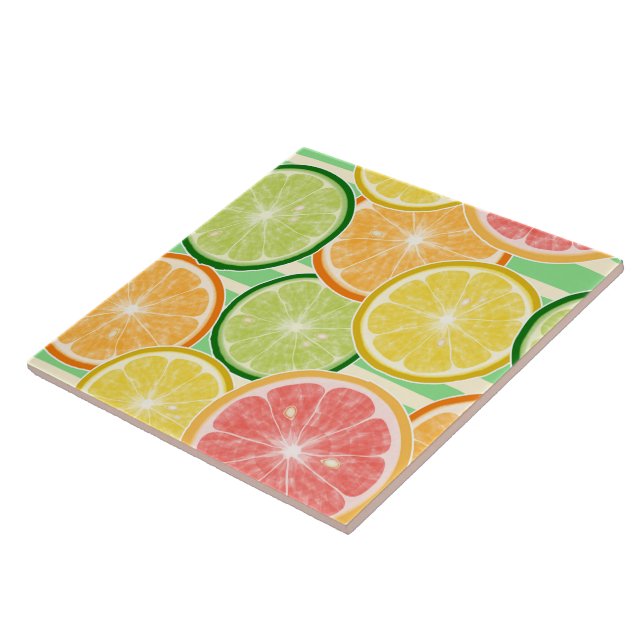Azulejo/Azulejo cerâmico Trivet-Citrus (Lateral)