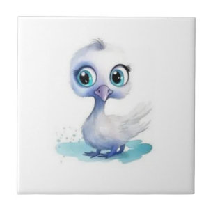 Azulejo Banheiro Cerâmico Pato Branco Fofo