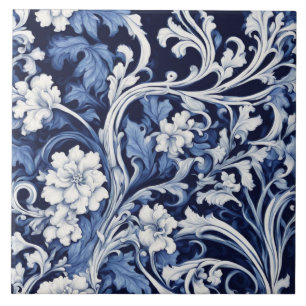 azulejo barroco azul