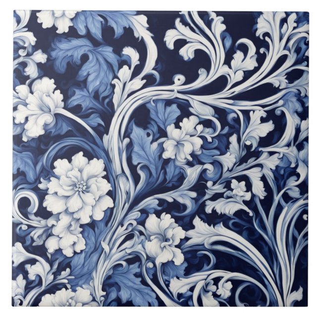 azulejo barroco azul (Frente)