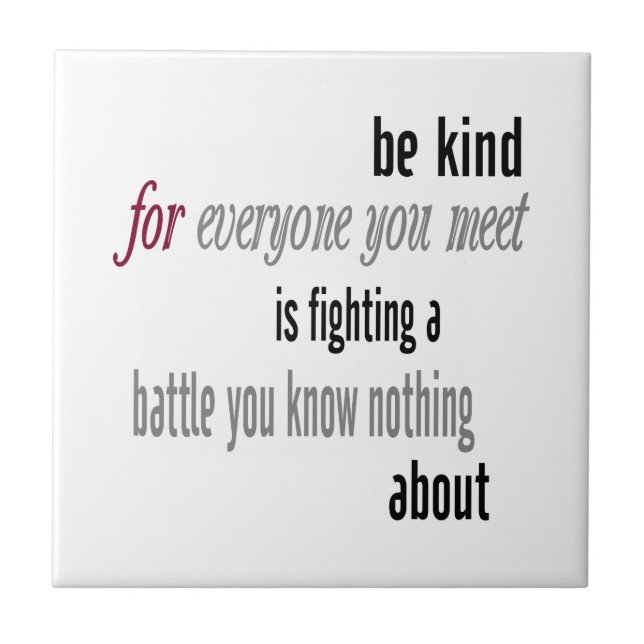 Azulejo Be Kind (Frente)