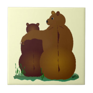 Azulejo Bear Hugs