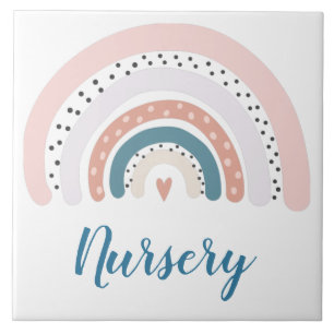 Azulejo - Berçário Moderno Pontos Polka Arco-Íris