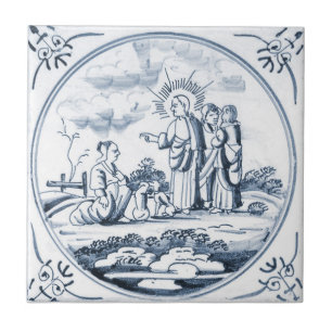 Azulejo bíblico do design de DBT03 Delft