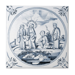 Azulejo bíblico do design de DBT05 Delft