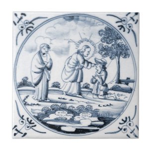 Azulejo bíblico do design de DBT06 Delft
