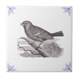 Azulejo Blue Bird e Twigs