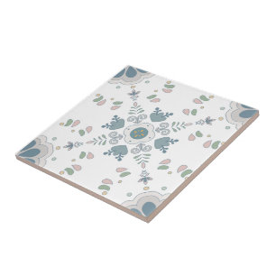 Azulejo Blue Bloom Mandala