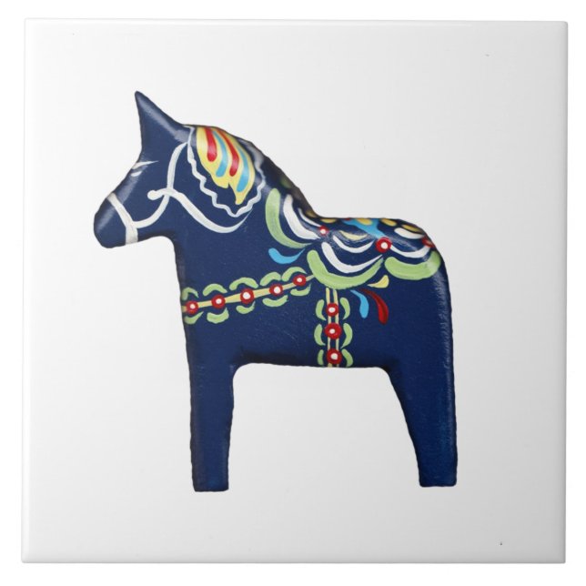 Azulejo Blue Dala Horse (Frente)