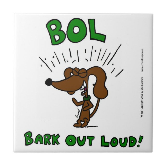 Azulejo "BOL: LATIDO OUT LOUD" (Frente)