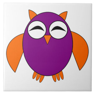 Azulejo Bonito de Halloween Owl