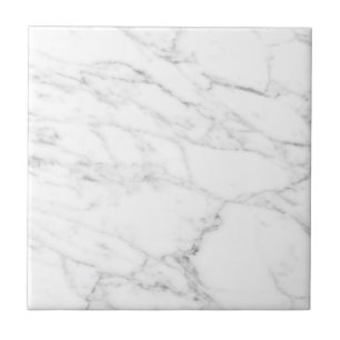 Azulejo branco clássico de mármore com linhas de c