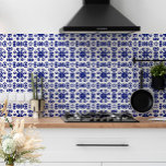 Azulejo branco-Marinho-branco-mediterrânico<br><div class="desc">Está querendo adicionar um charme de vintage à sua decoração? Não vejam mais do que os nossos espantosos azulejos de cerâmica do estilo Azulejo, no Mediterrâneo! Apresentando um belo design azul marinho em um fundo branco nítido, esses azulejos são a adição perfeita a qualquer design interior novo e inspirado no...</div>