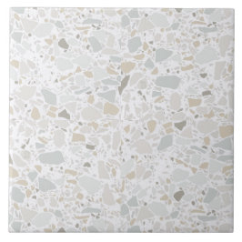 Azulejo Branco moderno e simples Terrazzo
