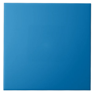 Azulejo Brilhante de Cerâmica Azul.