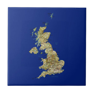 Azulejo BRITÂNICO do mapa