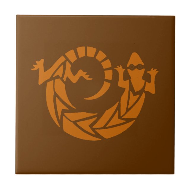 Azulejo Brown Gecko Sudoeste (Frente)