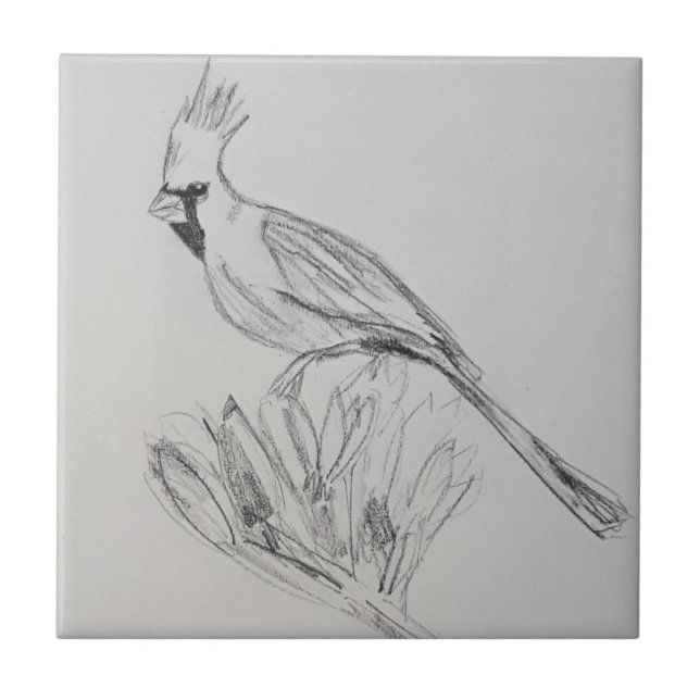 Azulejo Cardinal Cerâmico Pequeno (10,8 cm x 10,8  (Frente)