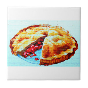 azulejo caseiro da torta da cereja