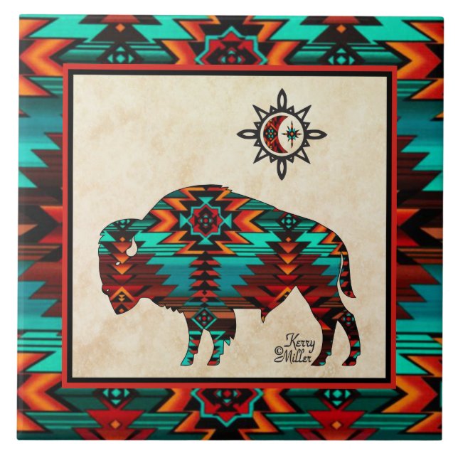 Azulejo CERAMIC do Sudoeste de Buffalo (Frente)