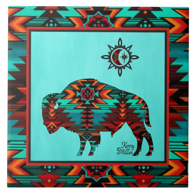 Azulejo CERAMIC do Sudoeste de Buffalo (Frente)