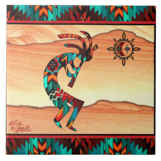 Azulejo CERAMIC do Sudoeste de Kokopelli