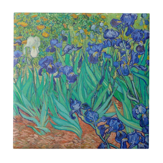 AZULEJO CERAMIC "IRISES", DE VINCENT Van Gogh (Frente)