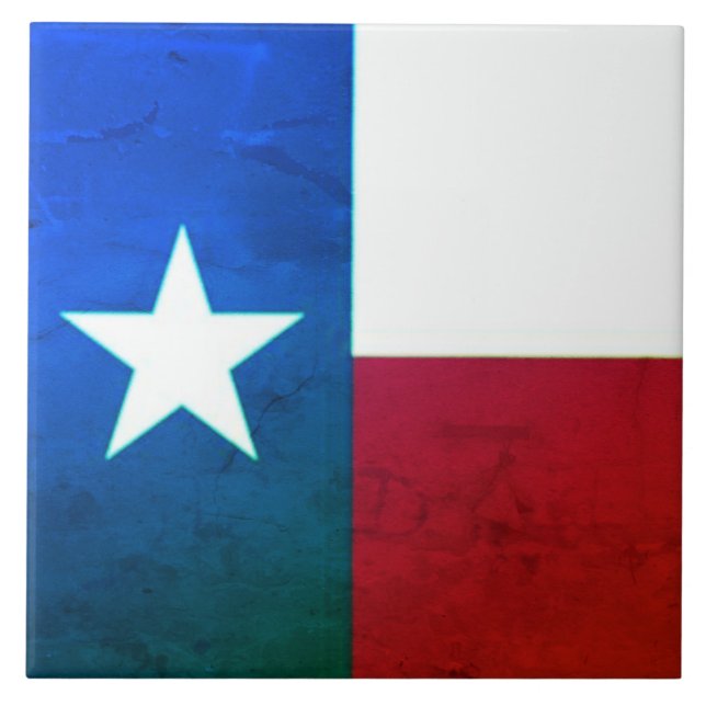 Azulejo Cerâmica do Texas Flag (Frente)