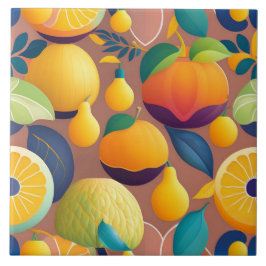 Azulejo cerâmica fruta Design