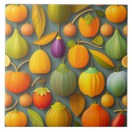 Azulejo cerâmica fruta Design