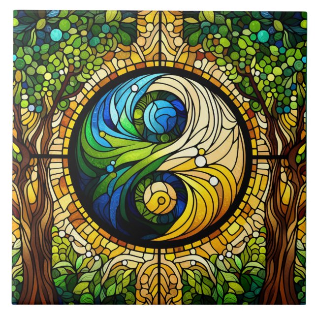 Azulejo Cerâmica Yin Yang (Frente)