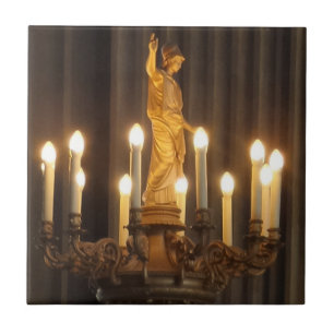 Azulejo CerâmicaPhoto Chandelier Pequeno (4,25" x 