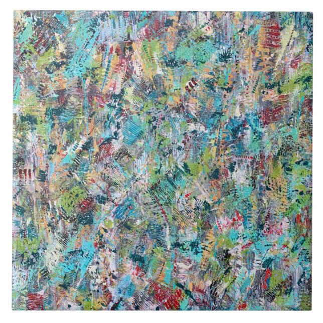Azulejo Cerâmico 6 x 6 Blue Meadow (Frente)