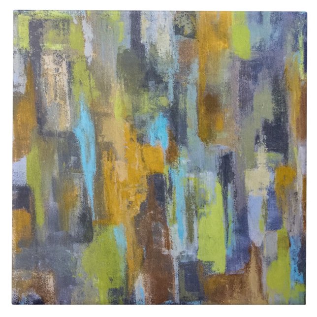 Azulejo Cerâmico 6 x 6 Chuva de Outono (Frente)