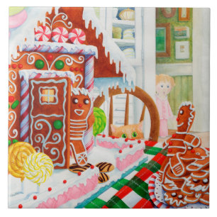 Azulejo Cerâmico 6x6 de GINGERBREAD SURPRISE